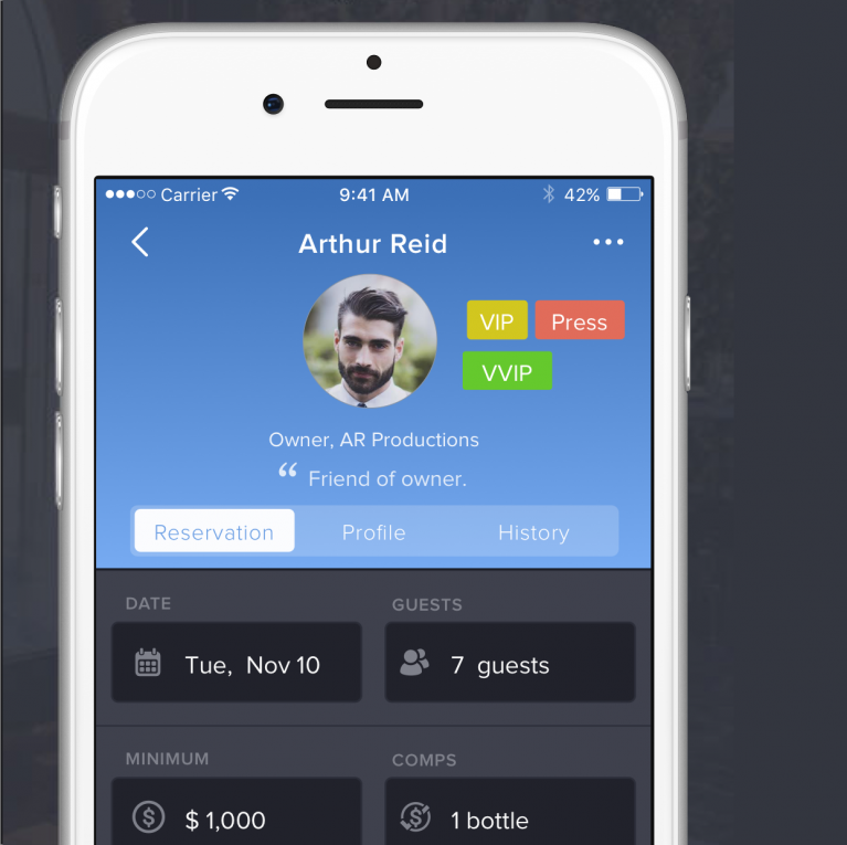 iOS Venue Management System